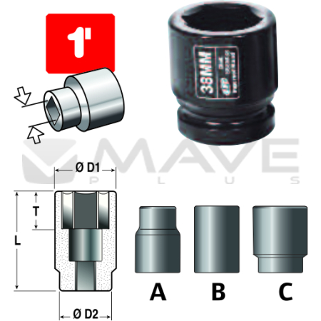 SOCKET, STANDARD, 1 X 36 MM