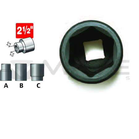 2-1/2" DRIVE  STANDARD, OUTPUT SIZE: 100MM